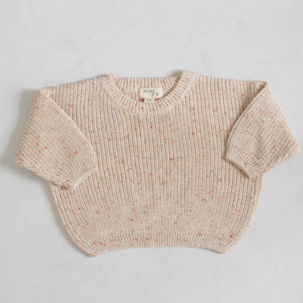 Atlas Grey Chunky Knit Sweater